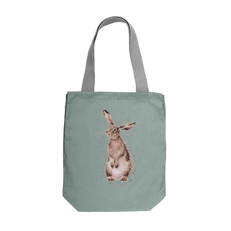 Hare And The Bee Canvas Tote Bag (Hare) image number null